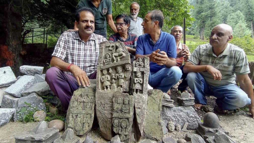 Ancient Hindu Idols Unearthed at Spring in J&K's Anantnag District