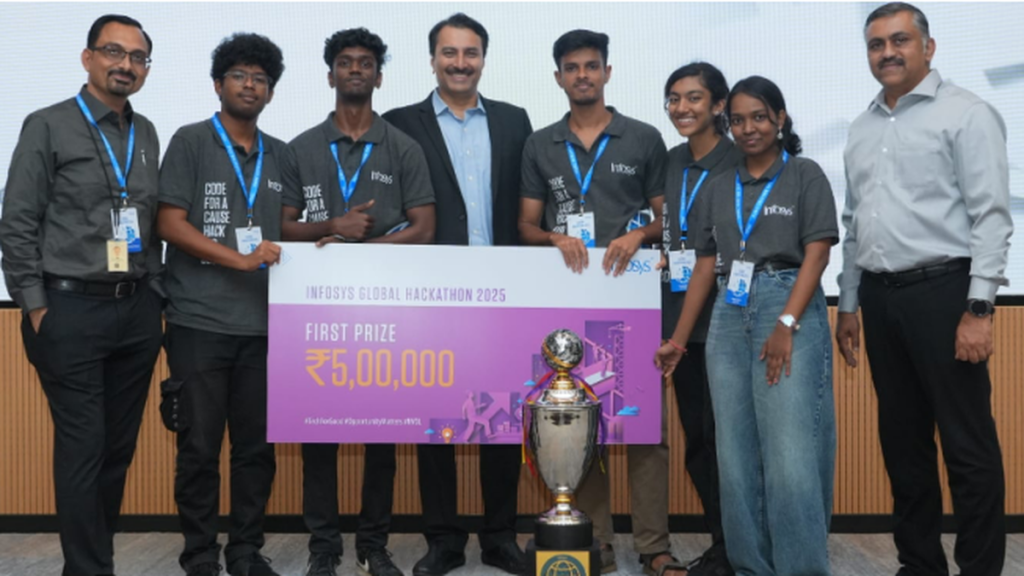 Hindustan Institute Shines as Students Win Infosys Global Hackathon