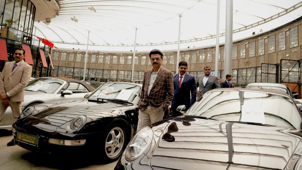 Stalin Explores Vintage Car Center in Germany
