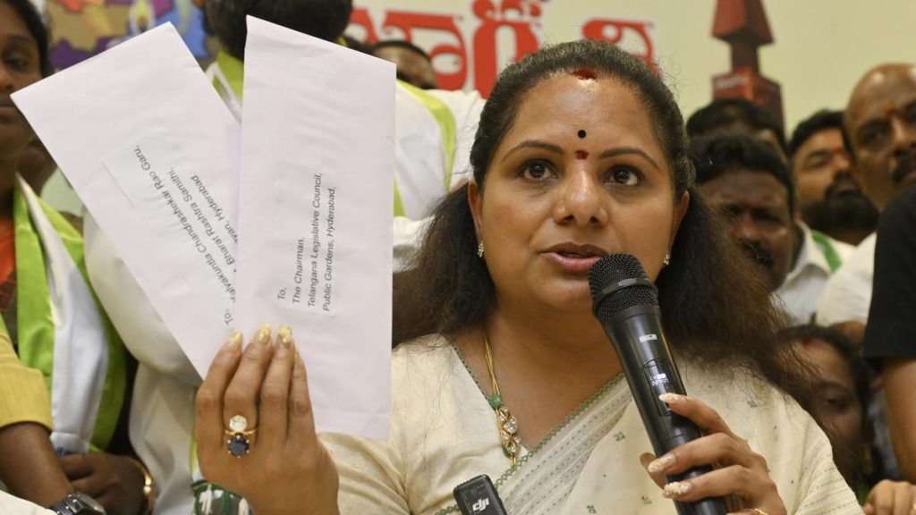 Kavitha Resigns from BRS and MLC Post After Suspension