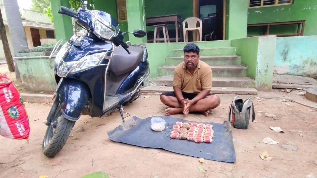 tribal-man-held-for-possession-of-country-made-explosives-in-ranipet