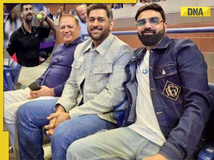 Amid viral hookah memes, former India captain MS Dhoni spotted at Novak Djokovic’s US Open 2025 match