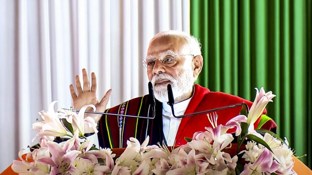 PM Modi Calls for Peace in Manipur, Launches ₹7,300 Crore Development Projects