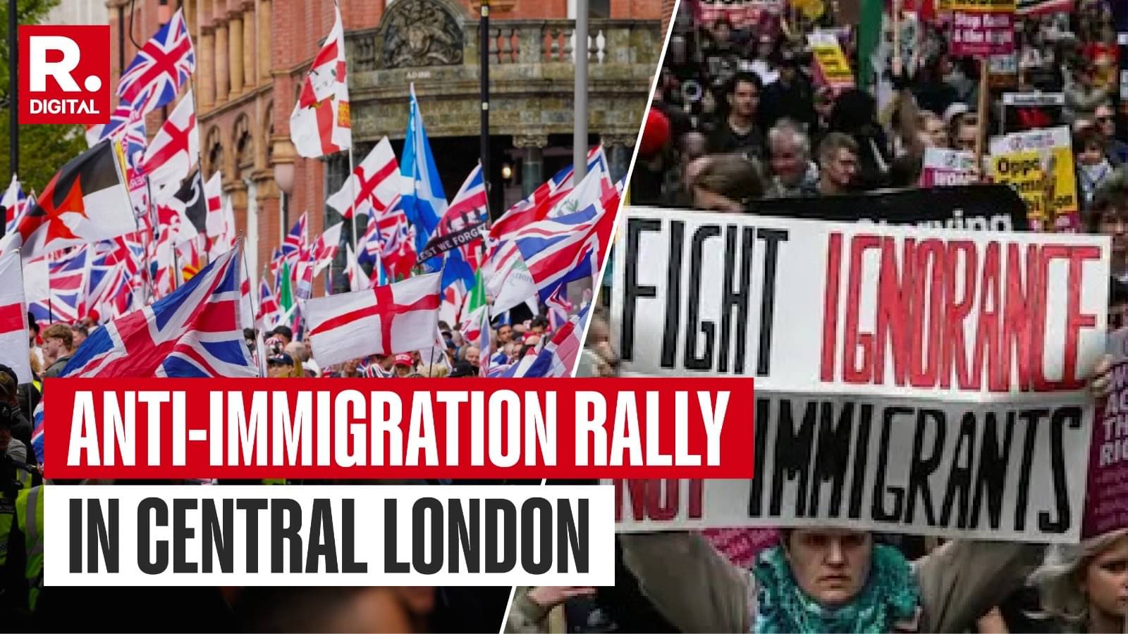 ‘Unite the Kingdom’: 100,000 Anti-Immigration Protesters Clash With Police in City’s Biggest Right-Wing Rally