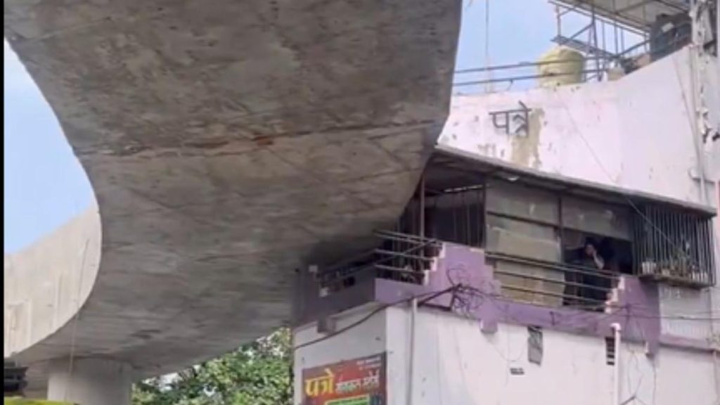 Nagpur Flyover Divides House Balcony Amid Encroachment Dispute