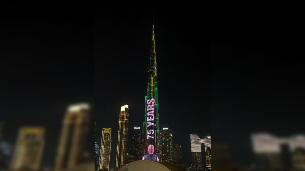 Burj Khalifa Lights Up to Celebrate PM Modi's 75th Birthday
