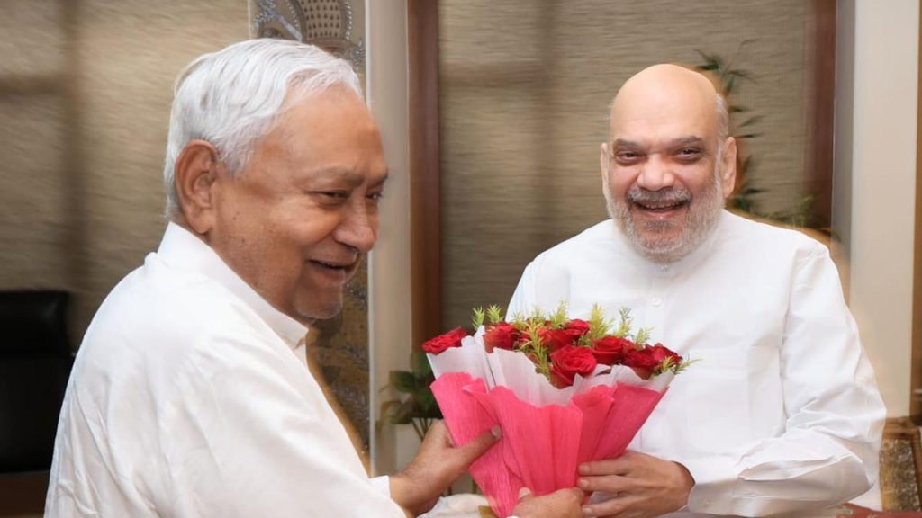 Nitish Kumar Meets Amit Shah in Patna: Key Discussions Held