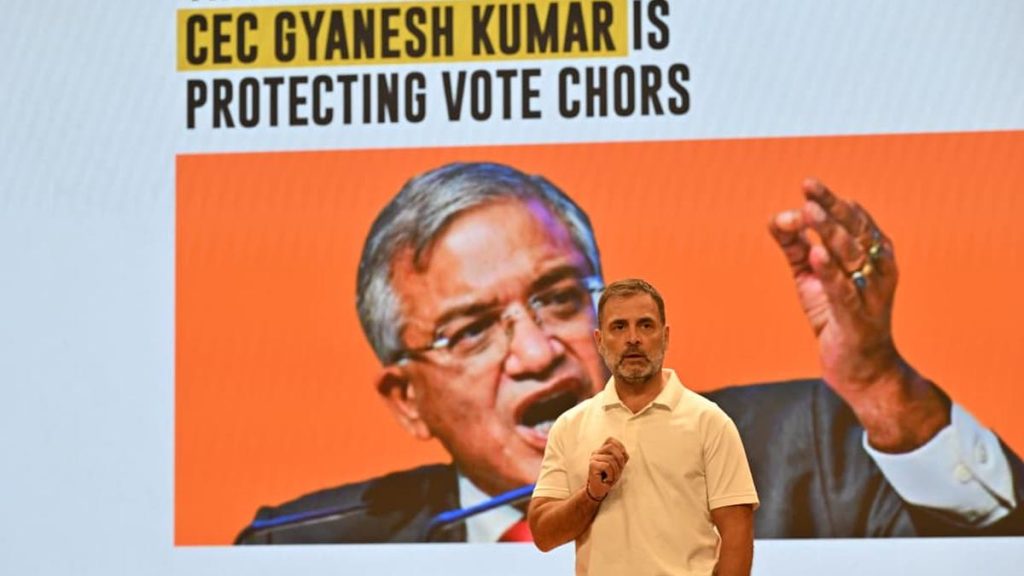Rahul Gandhi Accuses CEC Gyanesh Kumar of Shielding 'Vote Thieves