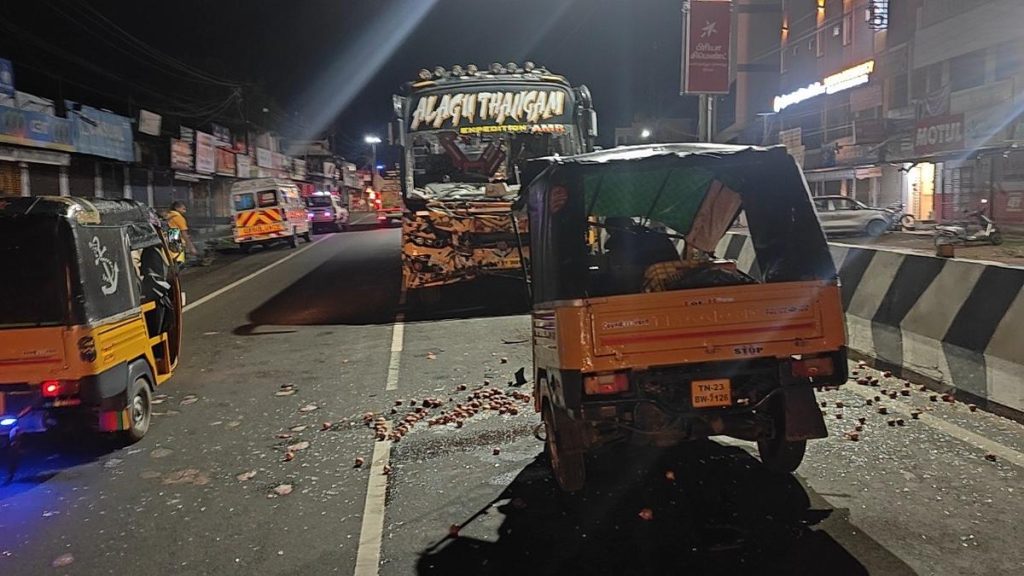 Bus-Van Collision Near Jolarpet Claims One Life