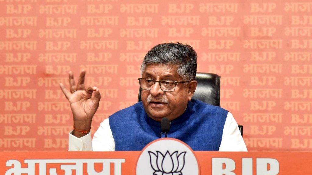 Ravi Shankar Prasad Accuses Rahul Gandhi of Undermining Democracy