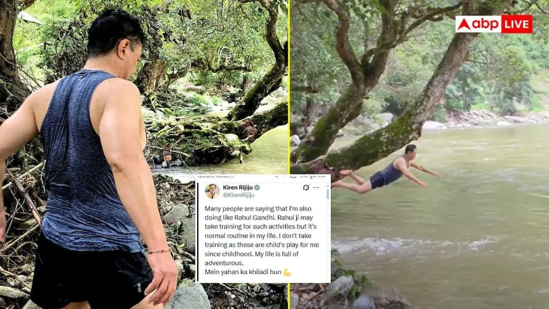 Rijiju says Rahul may need training for Arunachal river swim
