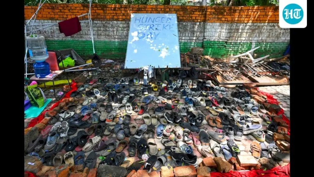 Abandoned footwear becomes a record of India’s protests and suffering