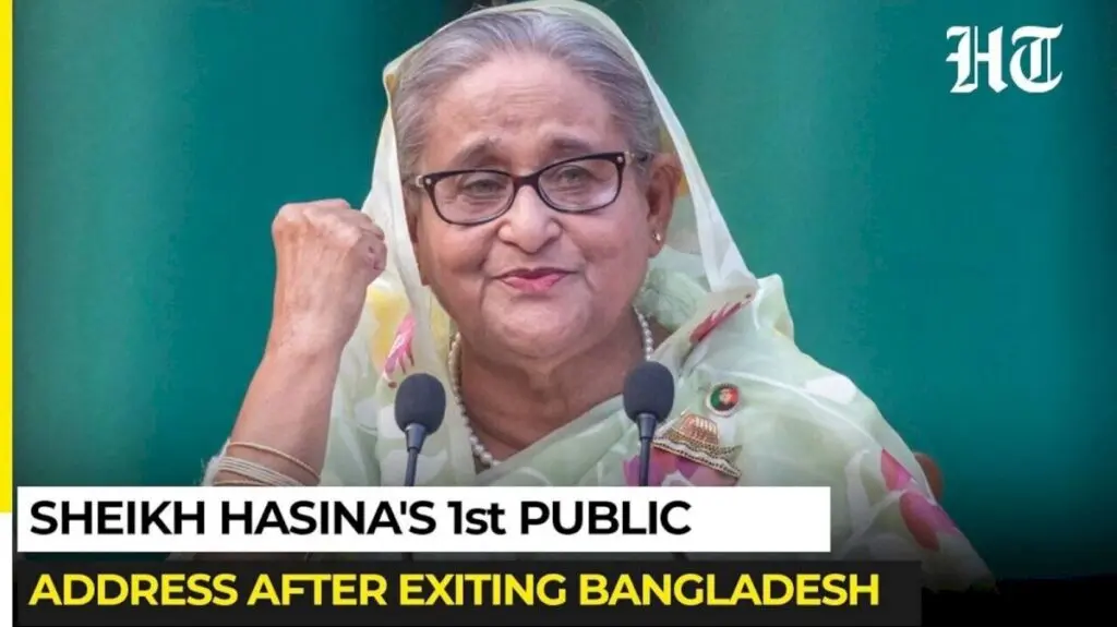 Sheikh Hasina claims 2024 protests weaponised to topple her