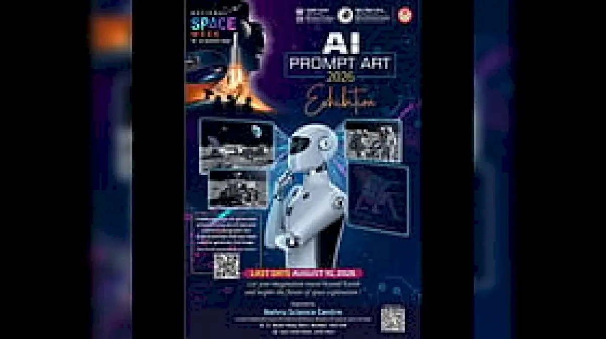 AI Prompt Art 2026 exhibition in Mumbai imagines future space and Moon