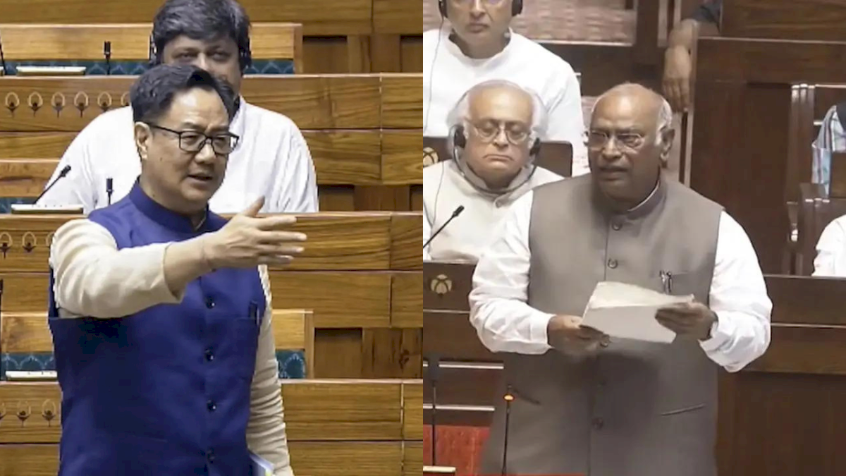 Kharge, Rijiju Clash Over Rule 240 in Rajya Sabha