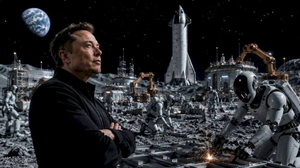 Musk Proposes Moon Robots to Build SpaceX Factories
