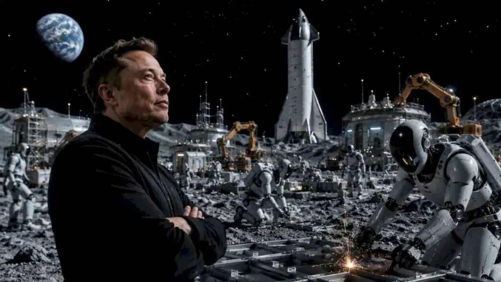 Musk Proposes Moon Robots to Build SpaceX Factories