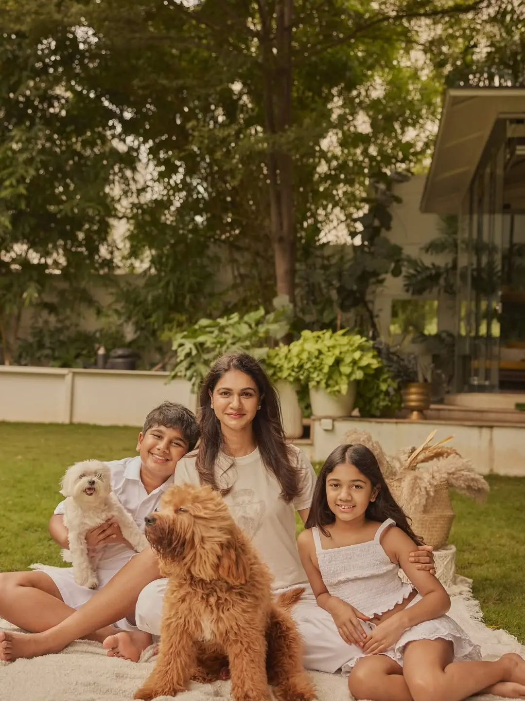 Allu Sneha Reddy Shares Family Photo With Kids and Pets