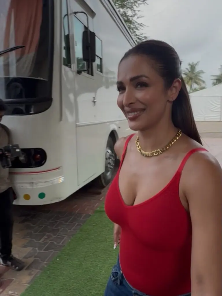 Malaika Arora's red top photo reignites fan buzz