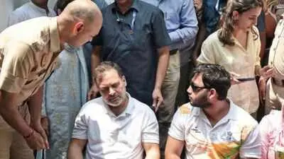 Rahul Gandhi's dharna secures pellet injury FIR, BJP cries anarchy