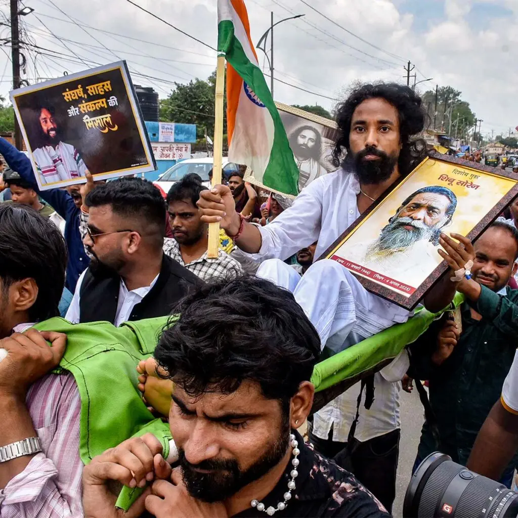 Ranchi students protest in massive rally against exam rigging