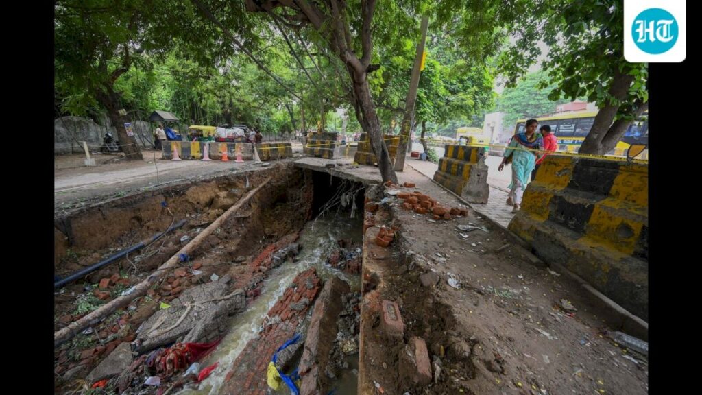 Sector 22 stormwater drain collapses after heavy rain