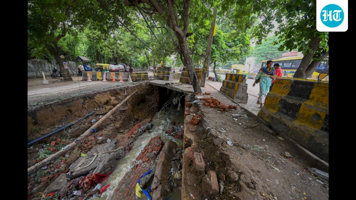 Sector 22 stormwater drain collapses after heavy rain