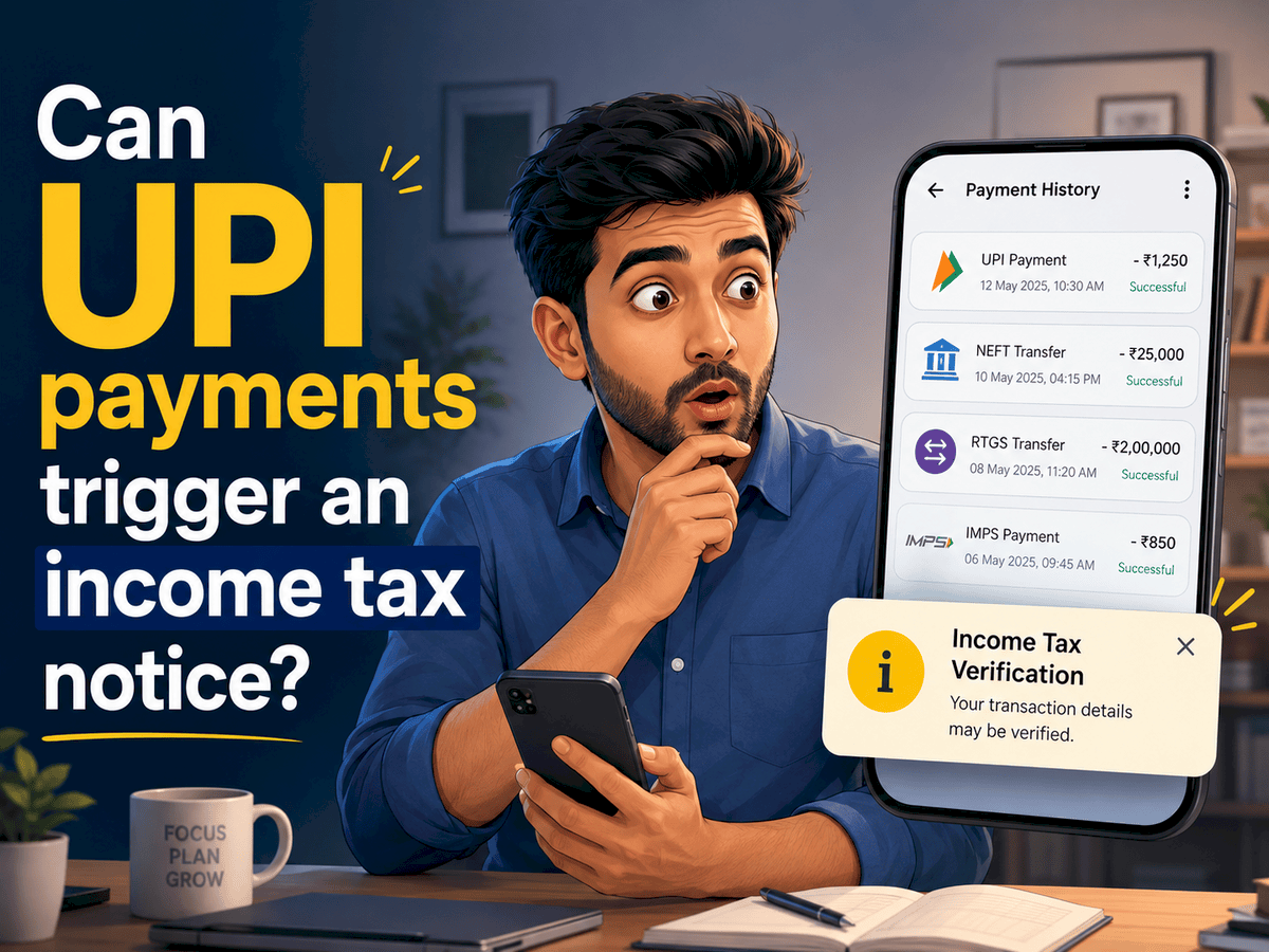 UPI Payments Alone Do Not Trigger Income Tax Notices
