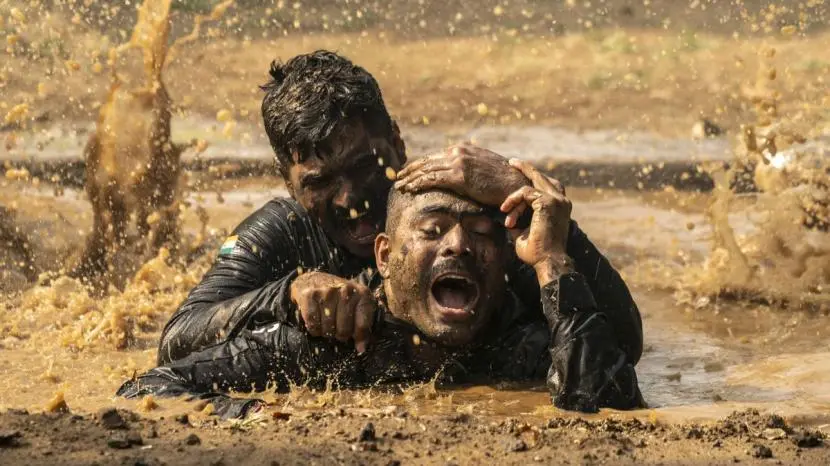 Photographs show India's forces training across hostile terrain