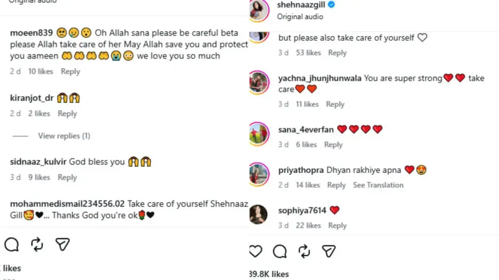 Shehnaaz Gill's nose ring slips into mouth on Ishqnama set