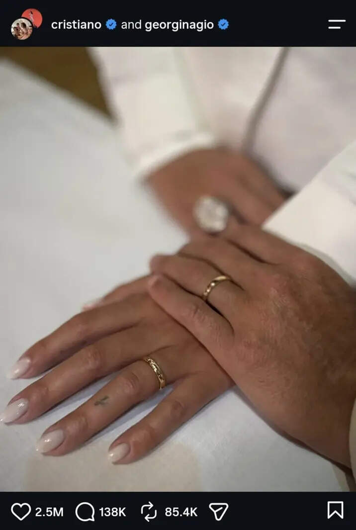 Cristiano Ronaldo marries Georgina Rodriguez in Portugal