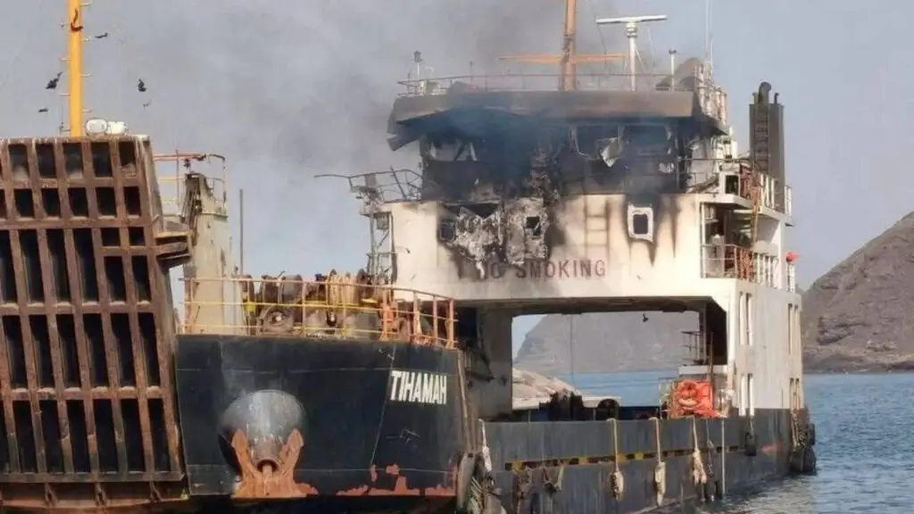 Houthi missile attack kills 6 on cargo ship in Red Sea