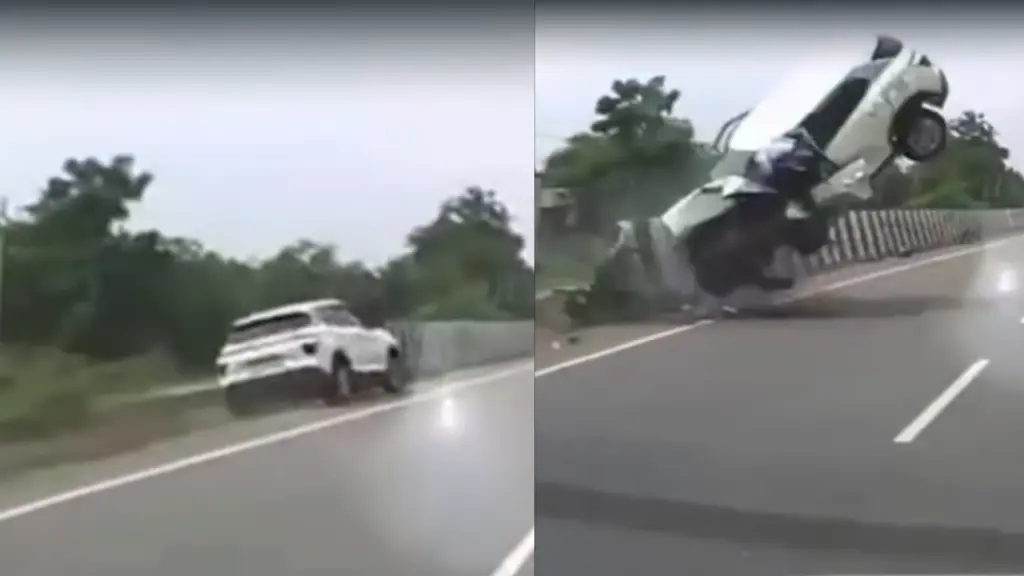 UP Police Verifies Viral Crash Video of Atiq Ahmed's Son