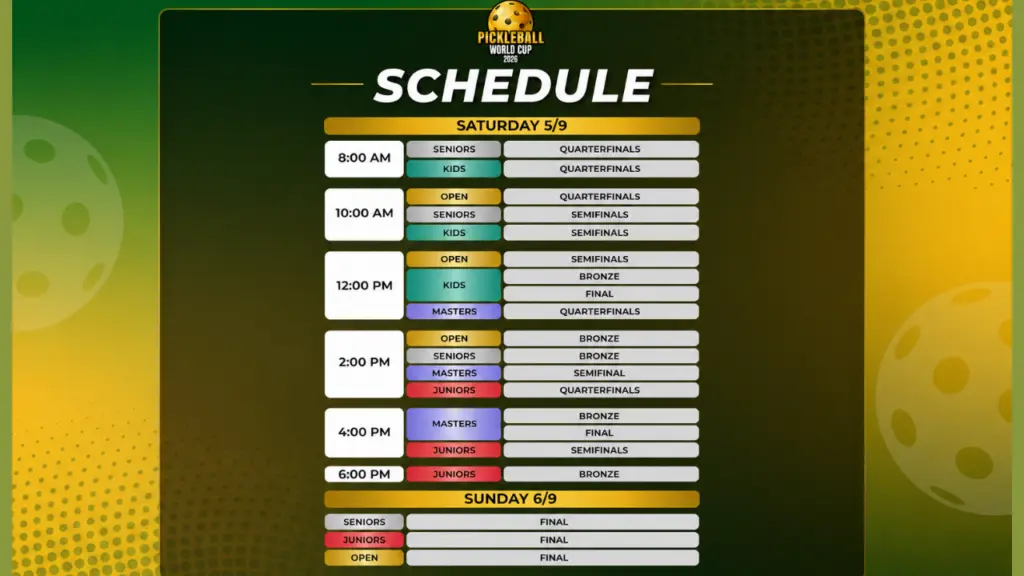 Pickleball World Cup 2026 schedule announced for Da Nang