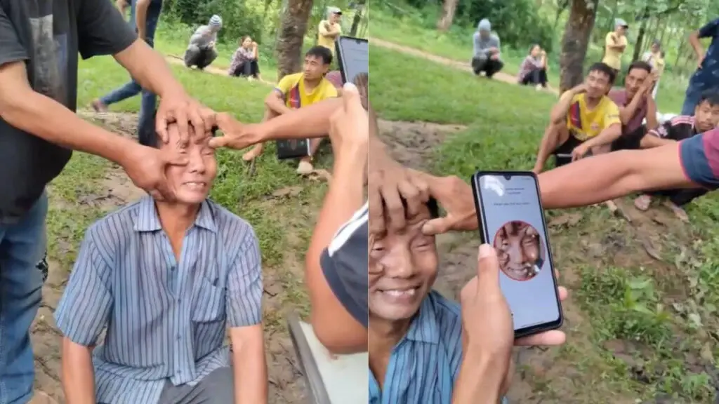 Naga man's eyes forced open as KYC scan fails