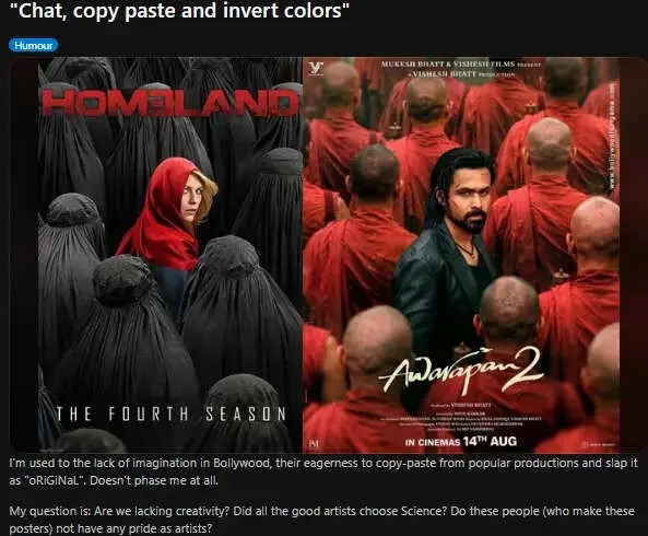 Awarapan 2 poster labelled copy of Homeland by netizens