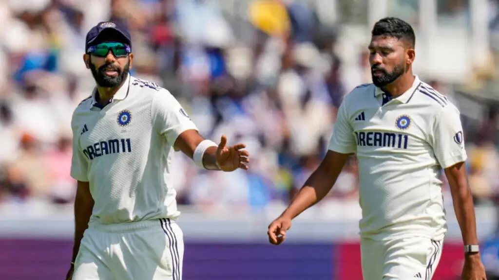Siraj to Lead India Pace Attack in Bumrah’s Absence