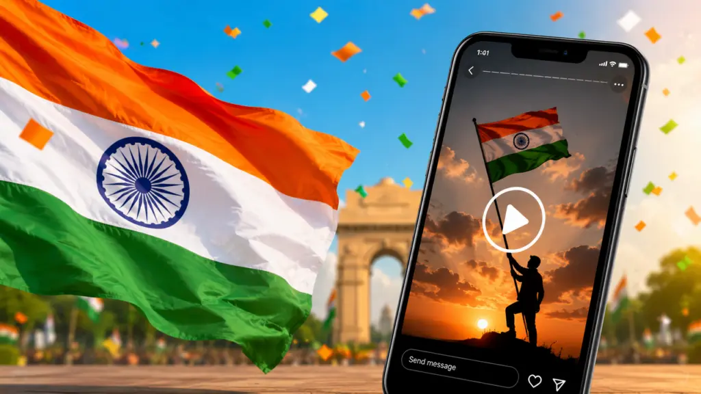 Independence Day 2026: Create WhatsApp Stickers and Status Videos