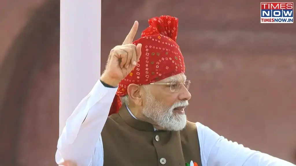 मोदींचे ७५ मिनिटांचे स्वातंत्र्यदिन भाषण चार वर्षांतील सर्वात लहान