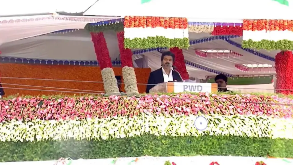 Tamil Nadu CM Vijay vows unity, anti-graft drive in first I-Day speech