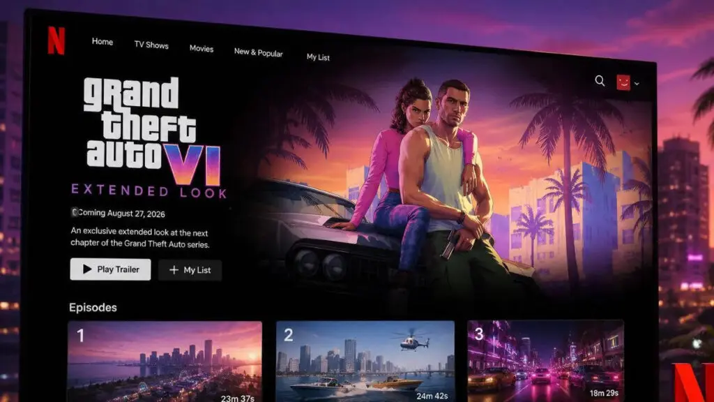 GTA 6 extended look on Netflix may have 3 episodes