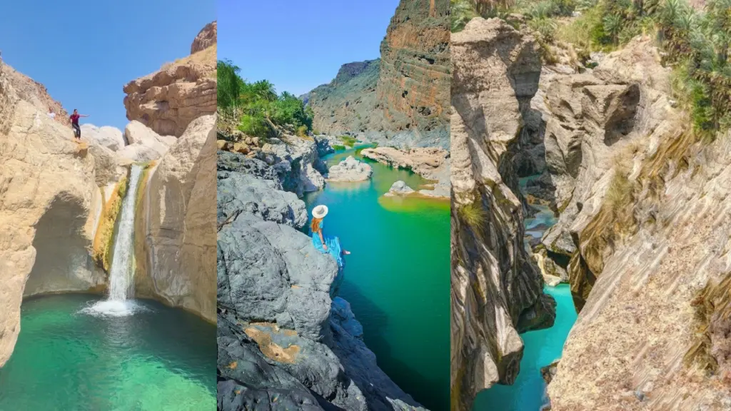 Oman's Wadi Hoquain offers blue-green pool with natural skincare