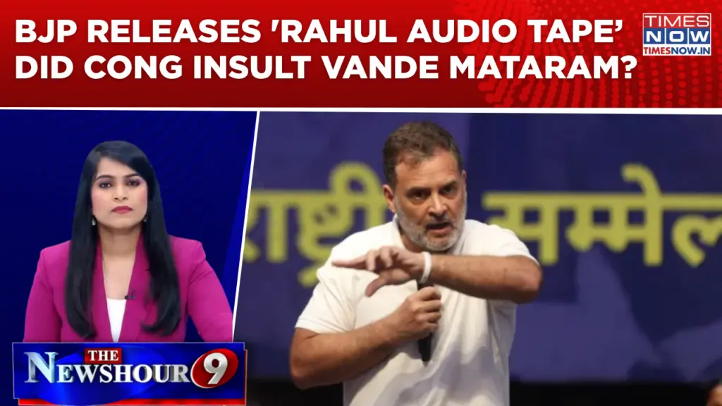 BJP releases 'Rahul audio tape' in Vande Mataram row, Amit Shah demands apology