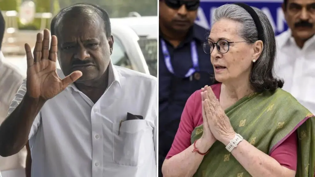 HD Kumaraswamy questions Sonia Gandhi's Indianness, calls her Italian