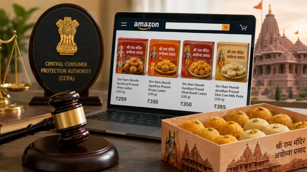 Amazon fined Rs 1 lakh for fake Ram Mandir prasad listings