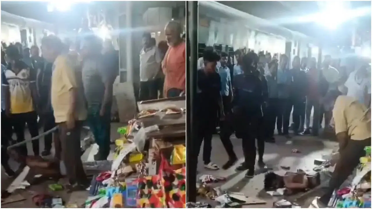 Youth vandalises shop at Bhubaneswar station, beaten by passengers