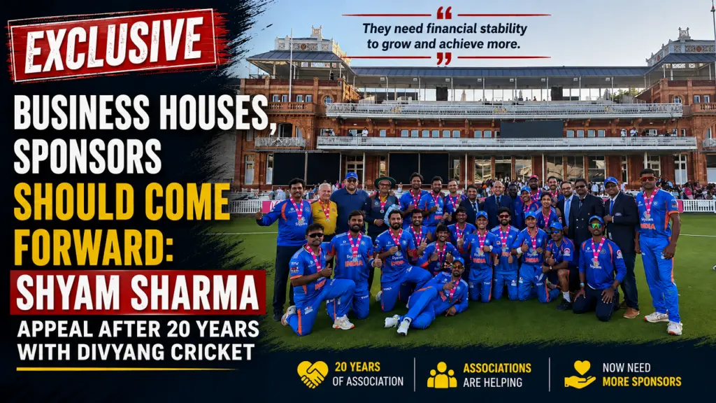 Shyam Sunder Sharma Seeks Corporate Support for Divyang Cricket