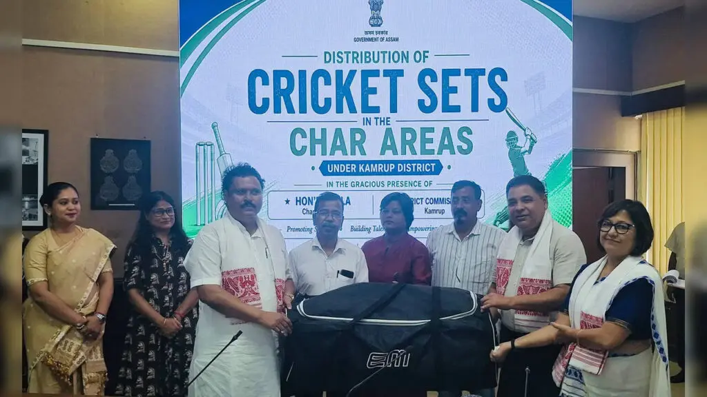 Cricket equipment distributed to 86 clubs in Assam char areas