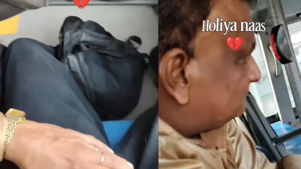 College student filmed being groped by man on public bus