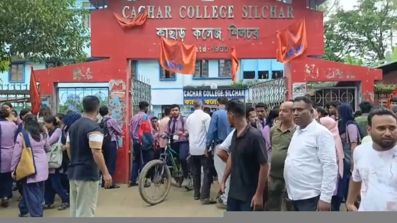 ABVP and NSUI members clash at Cachar College over hijab, several hurt